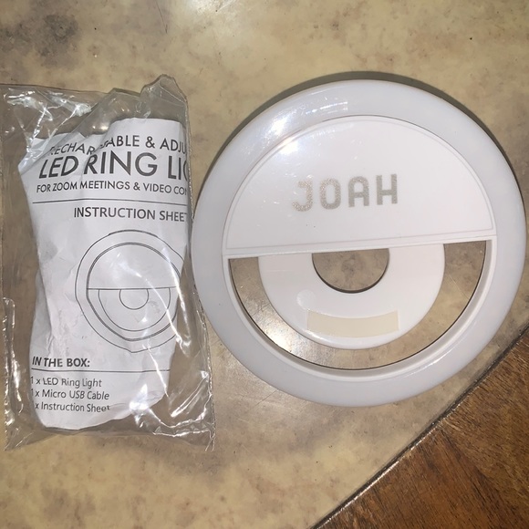 BRAND NEW Selfie LED Ring Flash Portable‎ Ring Light for laptops zoom video - Picture 4 of 5